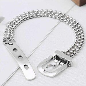 STERLING SILVER BUCKLE BRACELET